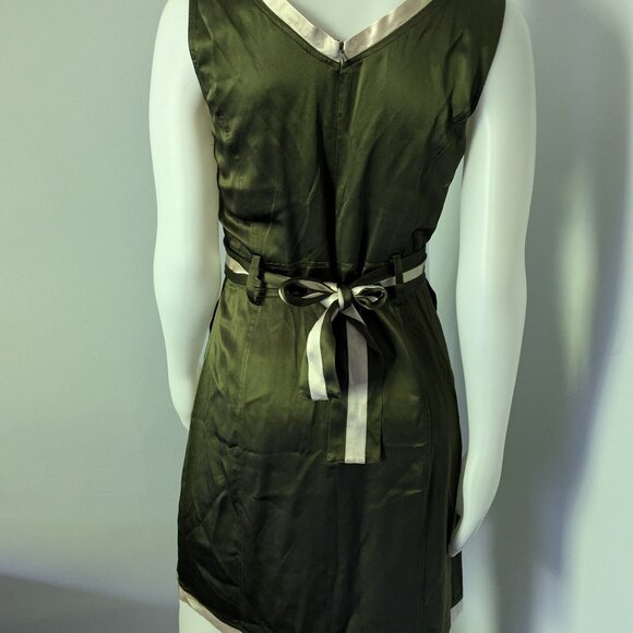 Kenzie green silk dress - 1970's inspired - Picture 4 of 8